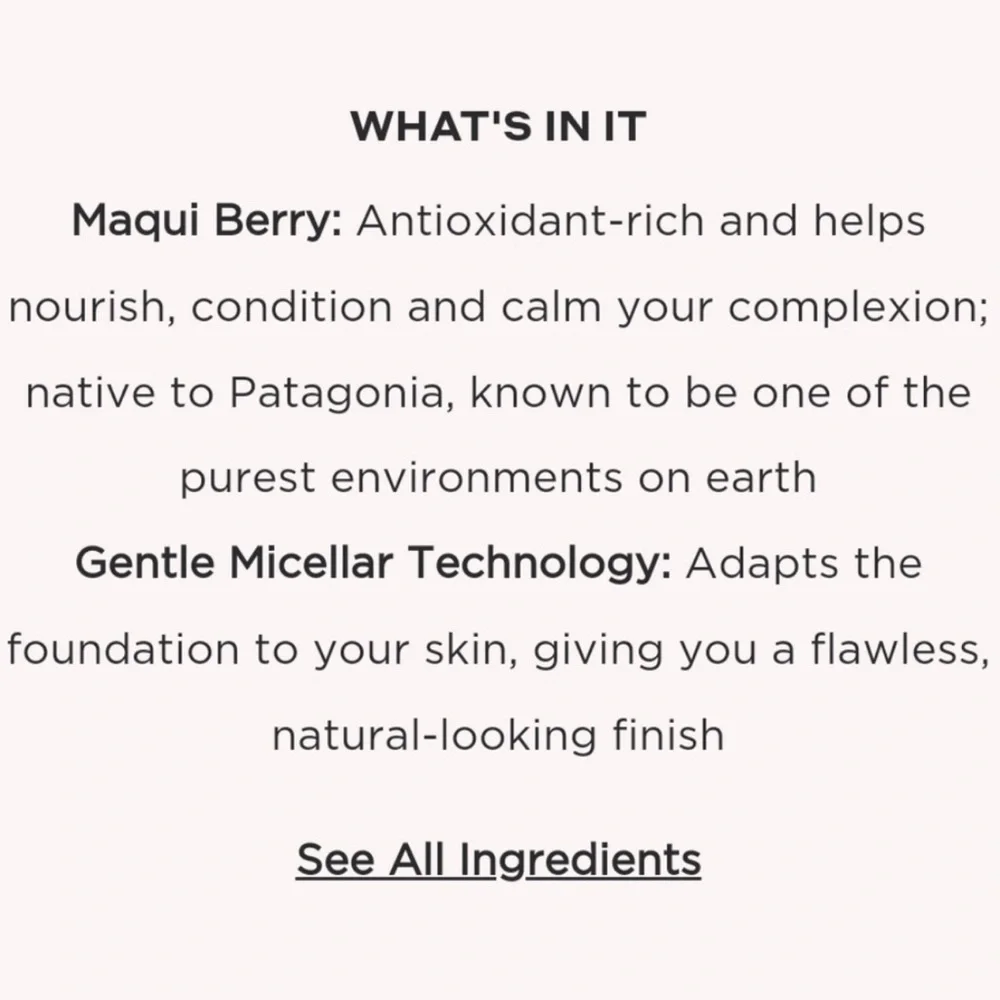 🌿 Bite Beauty Changemaker Supercharged Micellar Foundation M60